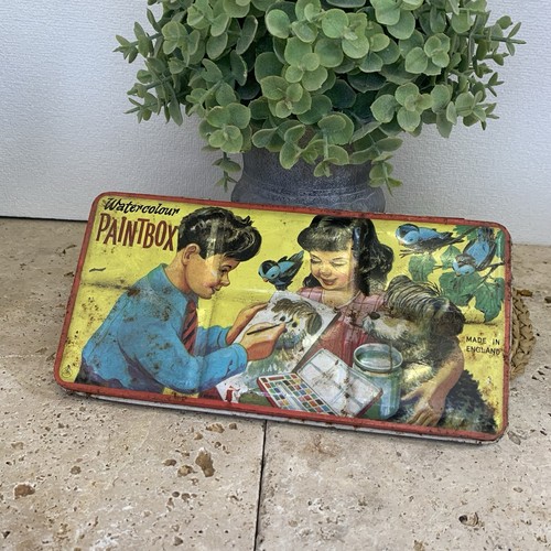 Vintage 1950 tin - tin, litho