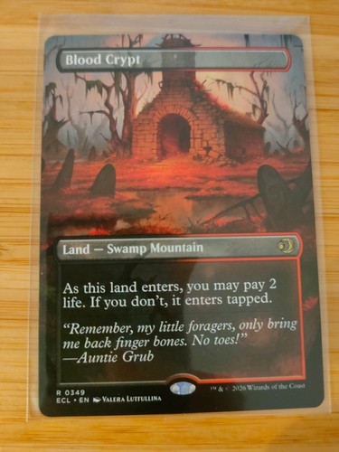 Mtg blood crypt - blood, (borderless)