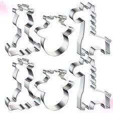  6 Pcs Cookie Mold Biscuit Maker Cake Baking Molds Stainless Steel