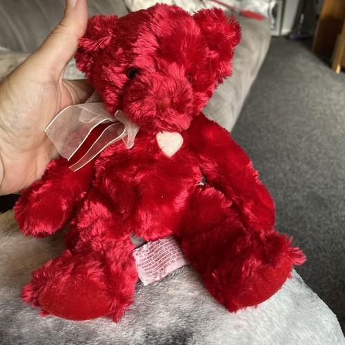 Vtg russ berrie red - berrie, teddy