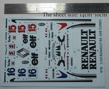 water slide decals 1/20 for