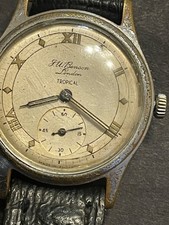 Vintage J W Benson Tropical Dial Men's Watch