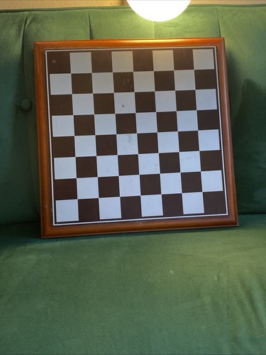 Vintage wooden chess board and - board,