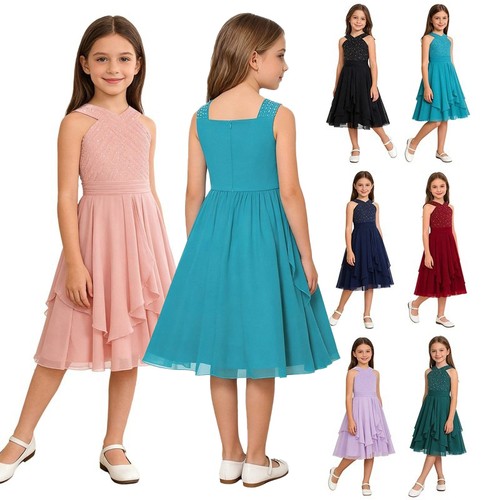 Flower girls elegant dress - flower,