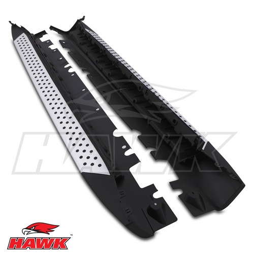 Aluminium side steps running - side,