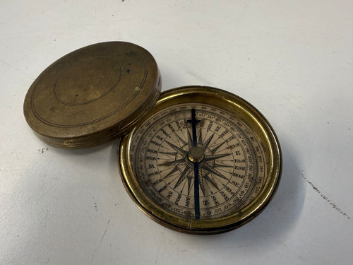 Antique georgian brass cased - antique,