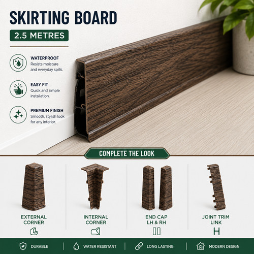 75mm pvc skirting board - pvc,