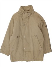 MURPHY & NYE Mens Hooded Windbreaker Coat UK 38 Medium Beige Cotton BE01