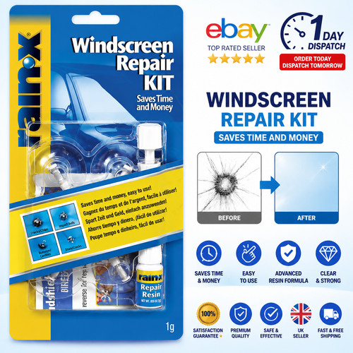 Rain windscreen cracks - rain-x, cracks/chips