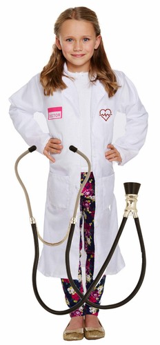 Kids boys girls doctors coat - girls,