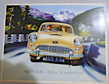 Austin A50 Cambridge, car sales brochure fold out