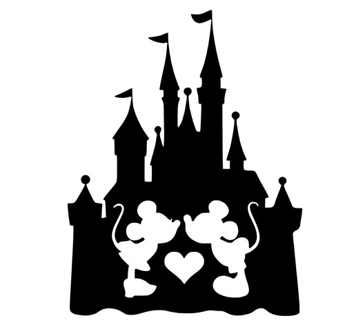 Mickey minnie kissing - mickey, love