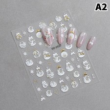 Nail Art Stickers Decals Christmas Trees Baubles Globe Bows Snowflakes (SD2520)