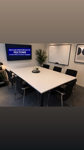 Boardroom white meeting table - boardroom,