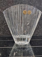 Cristal d'Arques France lead crystal art deco vase