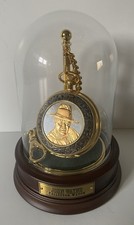 Rare Franklin Mint John Wayne Collector Pocket Watch w/ Glass Globe Stand