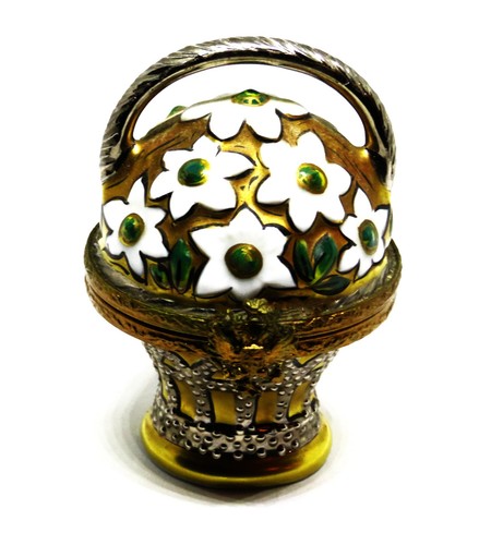 Limoges box fabergé gold - -,