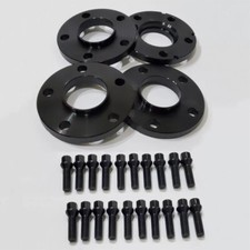 2x 12mm + 2x 15mm Black Alloy