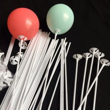 Balloon Sticks and Cups No Helium Colourful Balloons Stand Sticks Birthday Party