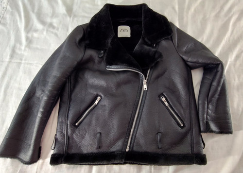 Zara faux leather shearling - faux,