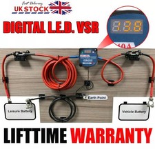 Split Charge Battery Relay Kit 12V Digital VSR Sense Camper Van Ready Made