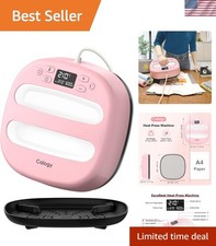 Effortless T-Shirt Printing Machine - 10"x10" Heat Press with Safety Features