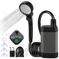 Portable Shower Camping Shower Camp Outdoor Shower Pump Electric Rechargeable UK