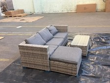 Seater rattan garden sofa - rattan,