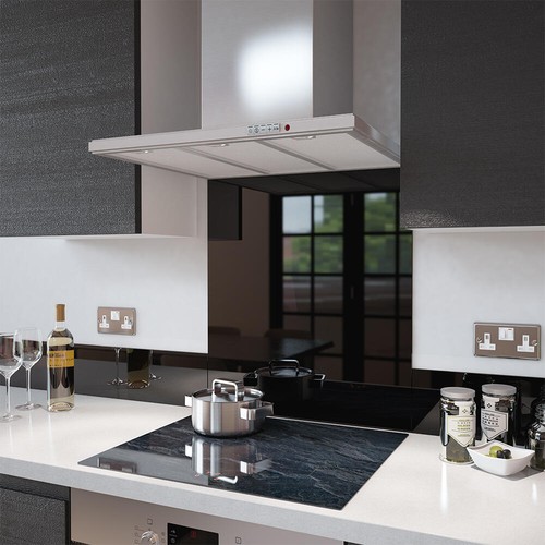 Glass splashbacks black and - black,