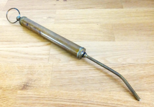 Vintage brass grease - brass,