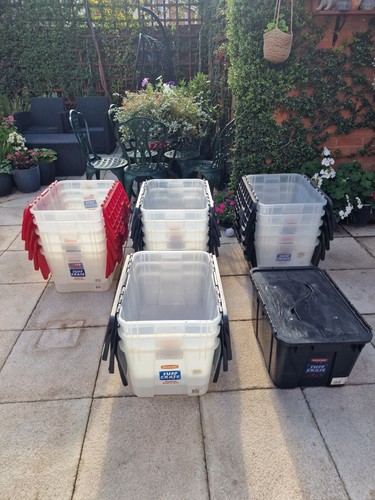 Curver lidded tuff crates - crates, 19