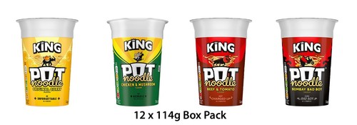 12x king pot noodle instant - noodle,