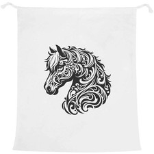 'Stylised Horse Portrait' Laundry / Washing / Storage Bag (LB00032363)