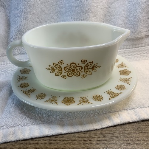 Vintage pyrex butterfly - vintage, gold