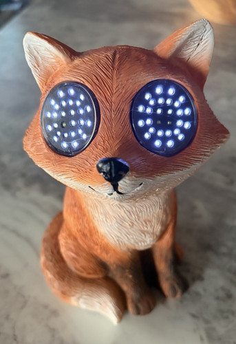 Solar powered led fox garden - solar,