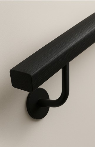 60mm black - black, wood