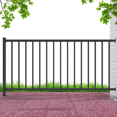 Black wrought iron deck - iron,