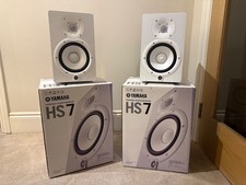 Yamaha HS7 White Studio Monitors (Pair) – Excellent Condition