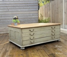 Plan Chest Coffee Table / Oak