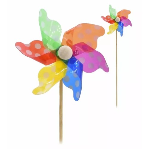 Colourful windmills wooden - windmills,