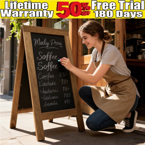 Menu sign board pavement - sign,