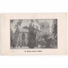 GAYTON Northamptonshire, St Marys Church Postcard, Postmarked 1918