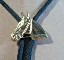 western bolo tie gold tone