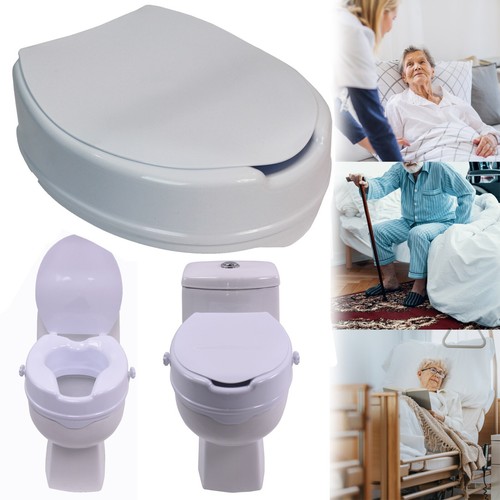 Raised high toilet seat aid - raised,