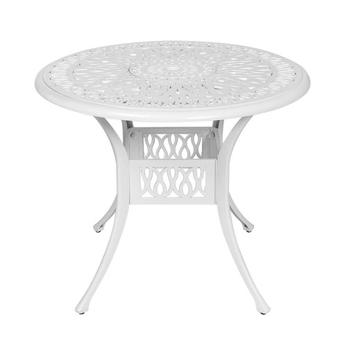 Garden table with parasol - table, hole