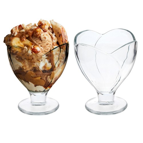 Glass dessert bowl sundae ice - glass,