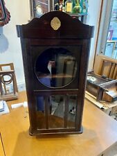 Genuine Original Gustav Becker Art Deco Dark Oak Clock Case 1920 Bevelled Glass
