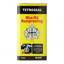 Tetroseal Wax Oil Rustproof Black 5 Litres Anti Corrosion 5L Easy Application