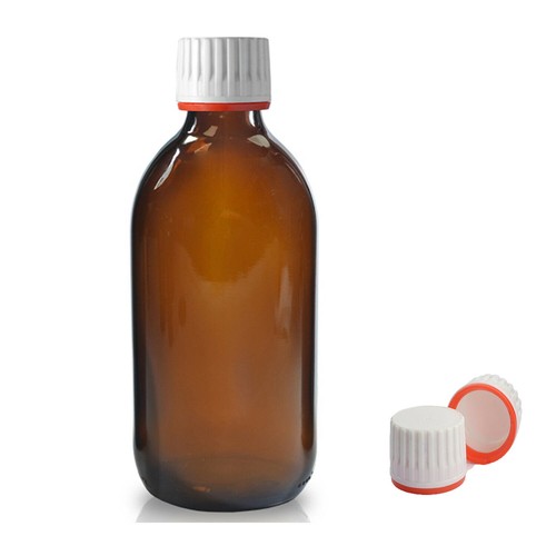 Amber glass medical bottles - amber,