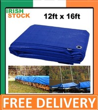 HEAVY DUTY TARPAULIN WATERPROOF FOR ROOFING COVER TARP GROUND CAMPING SHEET - IR